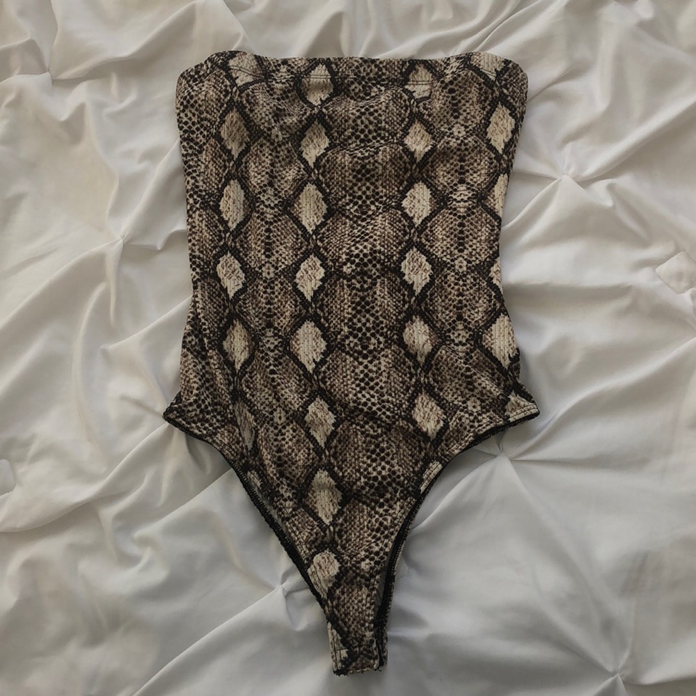 Snakeskin bodysuit